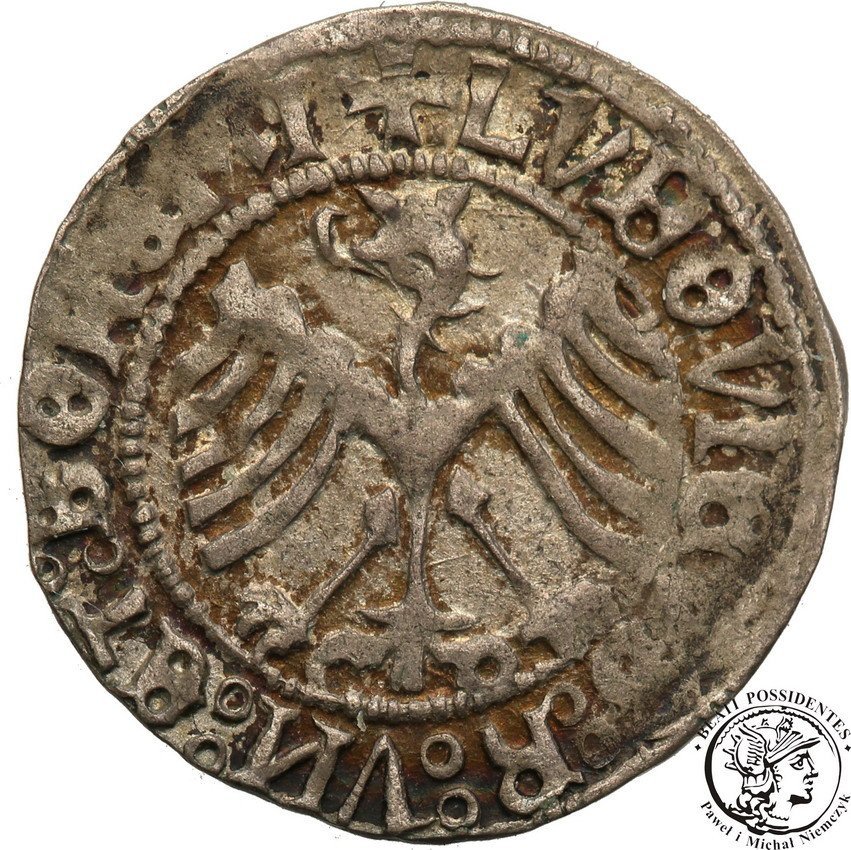 Polska/ Śląsk. Półgrosz świdnicki 1519  - Piękny